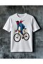 Bicycle Devil Printed Oversize T-Shirt