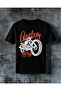 Quitch Bikes Red Logo Printed Oversize T-Shirt