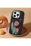 Black Silicone Case Compatible with iPhone 16 Pro with Shock-Absorbing Camera Protections - 2