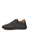 Black genuine leather women's casual shoes - 4