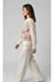 Leaf Embroidered Linen Vest - 3