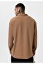 Ribbed Long Sleeve Pocketed Shirt - 5