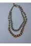 Zra Model Double Set Double Color Ball Necklace - 5