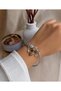 Ari and Charmli Silver Steel Women's Bracelet - 2