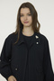Brooch Detailed Jacket Dress Black Suit 1957 - 3