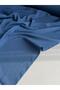 Light Navy Blue Inner Showers Crepe Chiffon Fabric Dress Clothing Fabric - 5