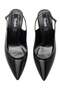 Women's Open Back Line Patterned Buckle Pointed Toe Thin Heeled Evening Dress Shoes 17330 - 6