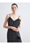 V-Neck Polka Dot Ruffled Rope Strap Dress - 2