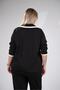 سويت شيرت نسائي كبير الحجم مطرز برقبة على شكل حرف V - 6