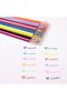 24pcs 24Pcs Colorful Refils Diamond Head Refill Creative Candy 12 Color Gel Pen Refills 0.38mm Offic - 4