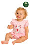 Ruffle Short Sleeve Girls' T-Shirt Cotton Teddy Bear Pattern Summer Casual Pink Shorts Set
