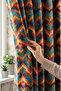 Multicolor Ethnic Patterned Digital Printed Modern Background Curtain - 140X270 cm Curtain 43 - 3
