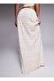 Plaid Maxi Skirt with Tie-Up Detail - 3