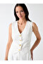 Marciano linen-blend vest - 3