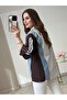 Design Jean Garnished Detailed Striped Shirt
