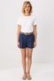 Women's Shorts High Waist Wide Leg Short Length Plain Pattern City Style Ideal for Summer Season Lightly Textured - 4
