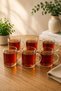 Set of 6 Borosilicate Glass Mugs with Handles, Transparent Heat-Resistant Tea Cup & Coffee Cup & Herbal Tea Cup 200 ml - 3
