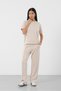 Stone Women's Modal Fabric Relax Fit Double Set Short Sleeve Casual Set