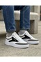 White Lace-Up Detail White Sole Stylish Casual Sneaker - 4