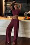 Burgundy Modal Soft Touch Tie-Dye Tracksuit Mg2723