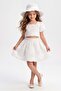 Rosemu Girl's Hat Set M00819 White