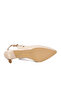 Beige Patent Leather Women's Evening Dress Shoes Pc-55785 Z - 5