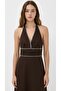 Women's Dress Elb01915 Brown - 2
