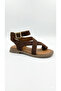 Women's Suede Flip-Flop Ankle Strap Sandals Comfortable Orthopedic Sole Sandals - 3