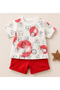 Cute Animal Patterned 2-Piece Shorts Set - 3