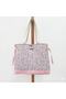 Pink Baby Care Bag, Lunchbag, Floral Patterned 100% Cotton