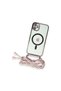 Apple iPhone 11 Case Divo Laser Strap Magsafe Cover - Pink - 3