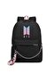 Kpop Backpack with USB Charging Port & Headphone Jack, Casual Daypack for Students - 2
