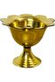 Divine Design Lotus Design Akhand Jyot Brass Oil Lamp – Wind-Proof Eternal Flame Diya for Temples, Home Altars & Religious Ceremonies