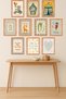 10-Piece Frame-Style Retro Circus Themed Children's Room – Cute Animal and Motivational Painting Set 15X20 cm Mdf Uv Printing - 2