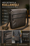 Crossman Genuine Leather Unisex Bellows Crossbody Messenger Bag - 4