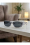 Transparent Grey Square Unisex Sunglasses Y2K Retro Yv400 - 7