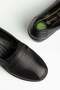 Large Size Genuine Leather Women's Wedge Heeled Casual Shoes Black Side Stretch - 2