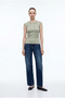 تي شيرت Ay Kol Ribbed Basic - أخضر - 3