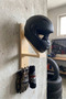 Handmade Natural Wooden Biker Helmet Hanger - 4