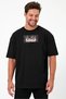 Unisex Oversize Embroidered Demon Slayer Inosuke Anime Design 100% Cotton T-Shirt - 5