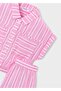 Girl's Blouse and Shorts Set Pink - 5