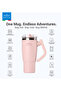 Temp Guard Vacuum Insulated Travel Mug – 180° Rotating Handle Tumbler, 24H Cold & 12H Hot, 950ml - Light Pink - 7