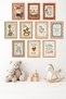 10-Piece Frame Look Pastel Set |   Baby Room |   Nursery, Minimalist, Vintage Painting Set 15X20 cm Mdf Uv Printing
