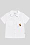 Boy's Striped Shorts and Linen Shirt Set - 2