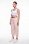 Women's Powder Summer Slim Trousers with Belt and Accessory Detail on the Leg - 2