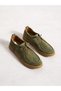 Zeze Khaki Green Genuine Suede Leather Women's Loafer - 4