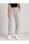 2 Pieces of Black and Gray Elastic Waistband Sweatpants - 2