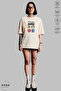 Unisex Crew Neck Tom Printed Cotton Oversize Short Sleeve T-Shirt - 6