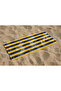 Yellow Navy Blue Patterned Digital Printed Youth Beach Towel Cotton Beach Towel Sea Towel - 2