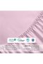® 3 Piece Fitted Sheet Set 160x200cm with 2 Pillow Cover (Pink) - 5